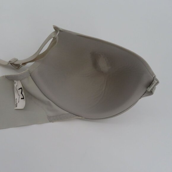 Maidenform 40D Bra Solid Gray Front Closure Underwire Lined SE6690 Lace Accent - Picture 8 of 12